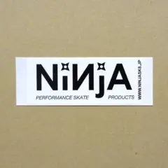 NINJA Bearing　黒／白　ステッカー