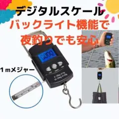 釣り フィッシング デジタル スケール メジャー 50kg 荷物 計量 魚釣り