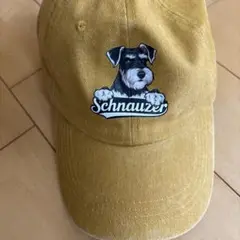 シュナウザー柄　キャップ