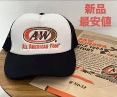 A&W メッシュキャップ ブラック 木村拓哉着用 オモシーチャンネル山田レン