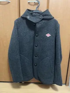 DANTON フード付きウールジャケット 38 チャコール