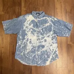 00s Paradise Pointタイダイ柄コットンシャツボックスシルエット