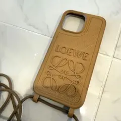 LOEWE iPhone14promaxケース ベージュ