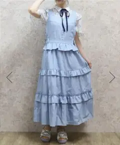 フリルデザインジャンスカ F ブリーチ 新品未使用品 axes femme