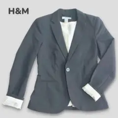 最終出品！H&Mジャケット M セレモニー ビジネス オフィス 綿混 ドット