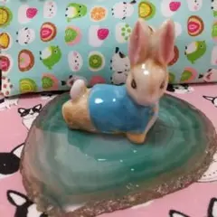 ピーターラビット 陶器 置物