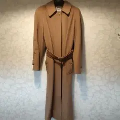 確実正規品 美品 CHANELロングコート キャメル