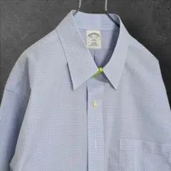 ブルックスブラザーズ 346 SLIM FIT 青系 リンクルフリー