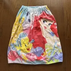 ラップタオル　着替え　タオル　バスタオル　ディズニー　アリエル　丈58cm程度