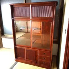 茶箪笥　水屋箪笥　茶道具収納　アンティーク　時代家具　木製　昭和レトロ　和室 2025年最新】水屋箪笥 茶道の人気アイテム - メルカリ