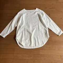 Hagumu のカットソー長袖麻100%サイズフリーサイズ美品