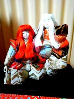 連獅子　ハンドメイド　木目込み人形 真多呂人形 連獅子 木目込人形 - メルカリ
