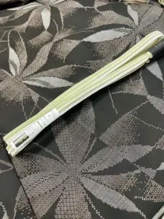 【新品・夏物】衿秀 薄緑×白 帯締め Mサイズ　絹100%