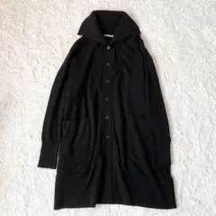 セオリーリュクス カシミヤ100%カーディガン 21AW 襟リブ ブラック