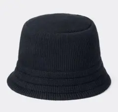 【新品未使用品】 GUニットバケットハット 黒 ONE SIZE ※男女兼用