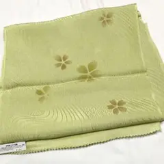 C409 正絹　帯揚　黄緑　新品未使用極美品　着物
