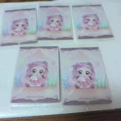 7弾　プリンセスエル5枚　未開封　プリキュア　ウエハース　カード