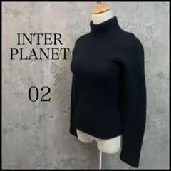 INTERPLANETニット長袖アンゴラ混ハイネック02サイズ