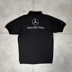 Mercedes-Benz　半袖　ポロシャツ　Mobil 1　刺繍　襟ロゴ　企業