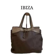 ✨IBIZA✨ 大きめ ハンドバッグ【茶色】大容量 人気ブランド
