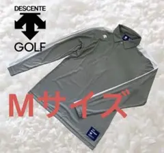 Mサイズ デサントゴルフ ポロシャツ ストレッチ グレー