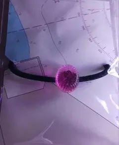 サクマドロップス付きのヘアゴム