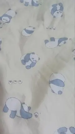 パンダ柄ダブルサイズカバー