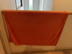 薄手毛布　オレンジ　シングルサイズ
