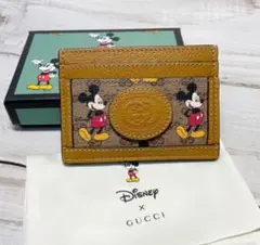 【ディズニーコラボ】グッチ × ディズニー ミッキー 名刺入れ カードケース
