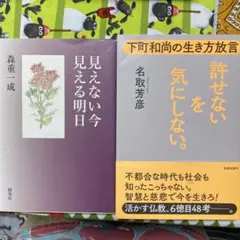 見えない今見える明日 & 許せない気にしない