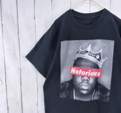 US古着 The Notorious B.I.G. 半袖 Tシャツ ラッパー 黒