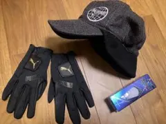 【お得セット】TRANS CONTINENTAL GOLF 帽子　PUMA 手袋
