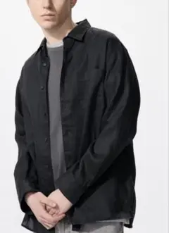 UNIQLO プレミアムリネンシャツ　メンズ　L