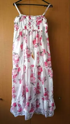 花柄キャミワンピース