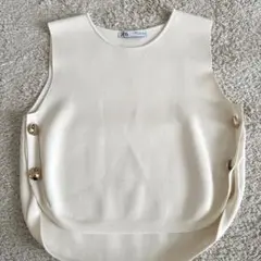ZARA ニットタンク　ベスト　Lサイズ