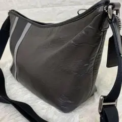 ✨COACH✨ショルダーバッグ シボ革 ブラウン系 71436