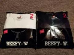 ヘインズ ビーフィー Tシャツ ホワイト ブラック　アソート　XL 半袖 2枚