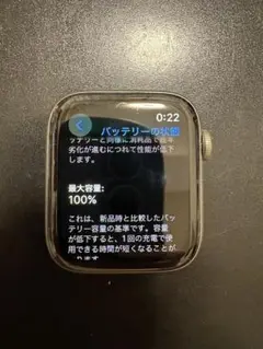 bat.100% Apple Watch5 44mm セルラーモデル チタニウム