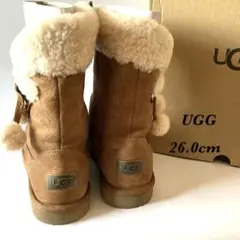 新品未使用級⭐︎UGG ムートンブーツ 26.0cm ブラウン　箱付き