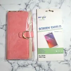【新品】Samsung S7 Edge 手帳型ケース ピンク　Galaxy