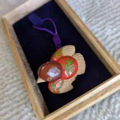 時代提物 縁起物根付 天然素材 在銘【福良雀に乗る大黒様】高4.7cm 重61ｇ 縁起物 置物 七福神 大黒天 シルキーゴールド 日本製 送料無料