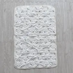 PUPPAPUPO 防水シーツ　フラワー柄　パイル　60×90