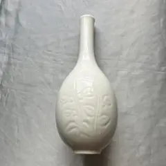 井上萬二 監修 白磁花瓶 一輪挿し