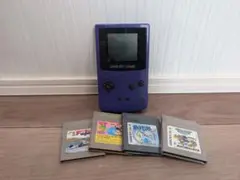 ジャンク品　ゲームボーイカラー 本体　ソフト4本