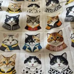 ラスト　猫柄ハギレ②