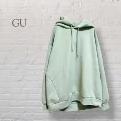 ★ジーユー★パーカー ミントグリーン 無地 ゆったりめ 厚手 かわいい