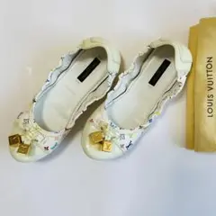 ルイヴィトン フラットパンプス マルチカラー モノグラム バレエシューズ
