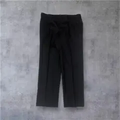 ブラック スラックス センタープレス パンツ ビジネス