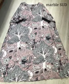 marble SUD 私と小鳥と鈴と 袖口リブワンピース ピンク完売品