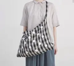FIL(フィル) LINEN DOT PRINT SHOULDER BAG
